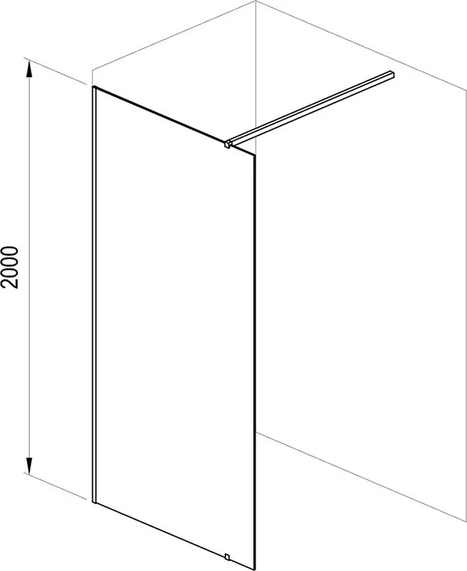 Душевая перегородка Ravak Walk-In Wall GW9WG0C00Z1 120х200 см, профиль хром Sancos — официальный сайт