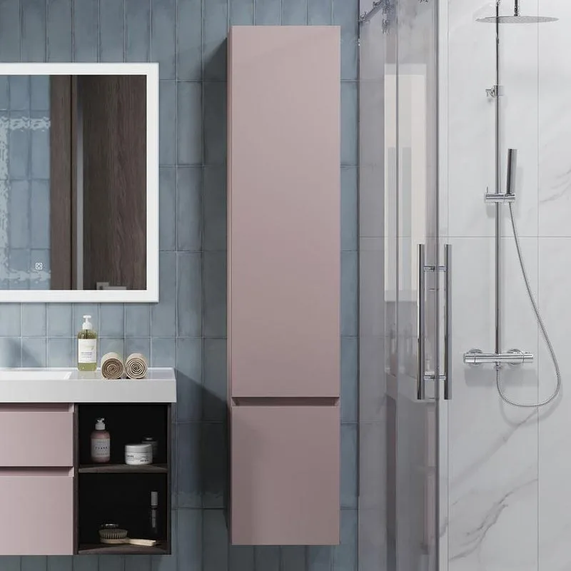 Шкаф-пенал для ванной KERAMA MARAZZI Cubo 165 R мальва матовый Sancos — официальный сайт