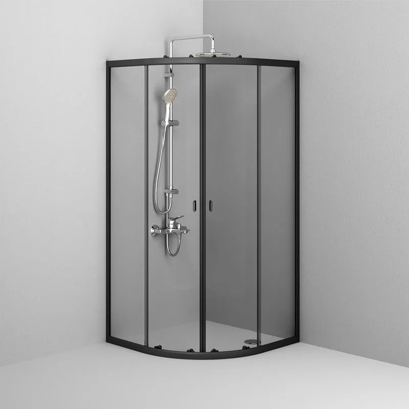 Душевой уголок AM.PM X-Joy Twin Slide W88G-205-090BT64 90x90, профиль черный Sancos — официальный сайт