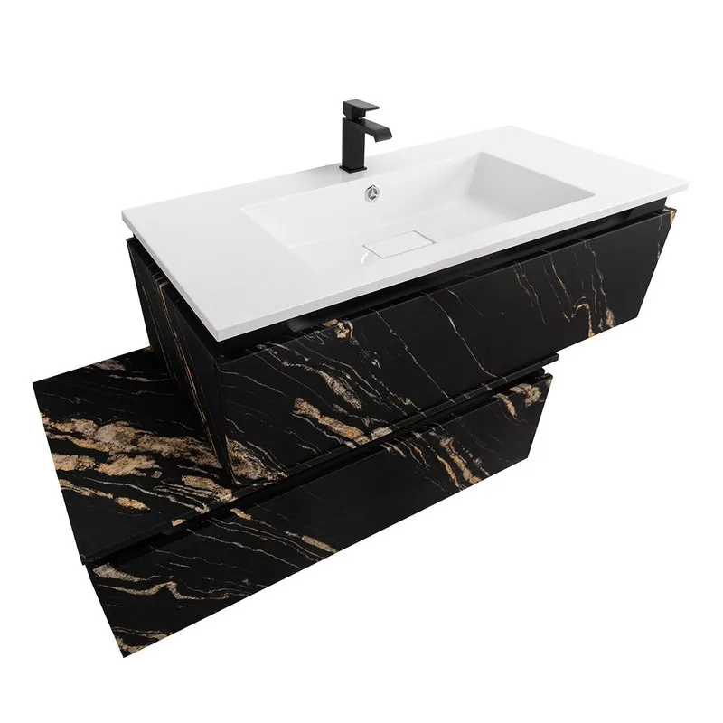 Тумба Cezares Slider 100 1 ящик, черный фьюжн Sancos — официальный сайт