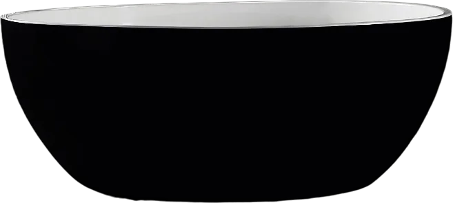 Акриловая ванна Abber AB9279MB 150x150 см, отдельностоящая, черная матовая, круглая, с каркасом, для Sancos — официальный сайт