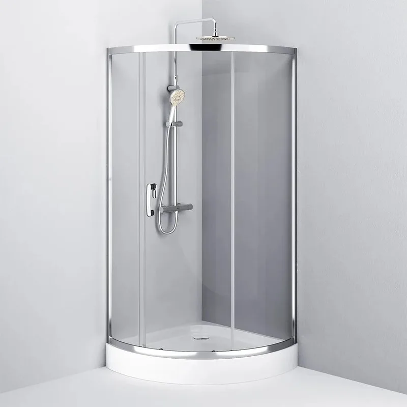 Душевой уголок AM.PM Like W83UG-315-090MT 90x90 профиль хром, стекло прозрачное Sancos — официальный сайт