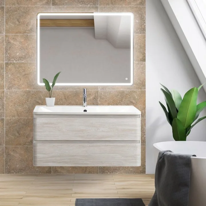 Тумба под раковину без столешницы BelBagno Albano 100 подвесная, rovere vintage bianco Sancos — официальный сайт