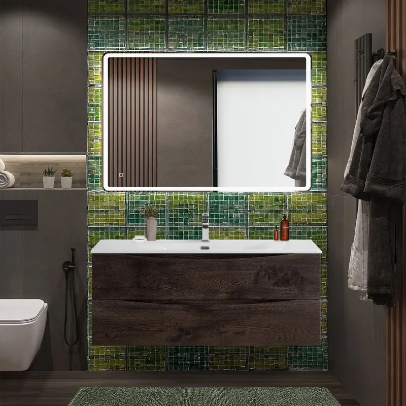 Тумба под раковину без столешницы BelBagno Marino-cer-n 120 подвесная, rovere nature grigio Sancos — официальный сайт