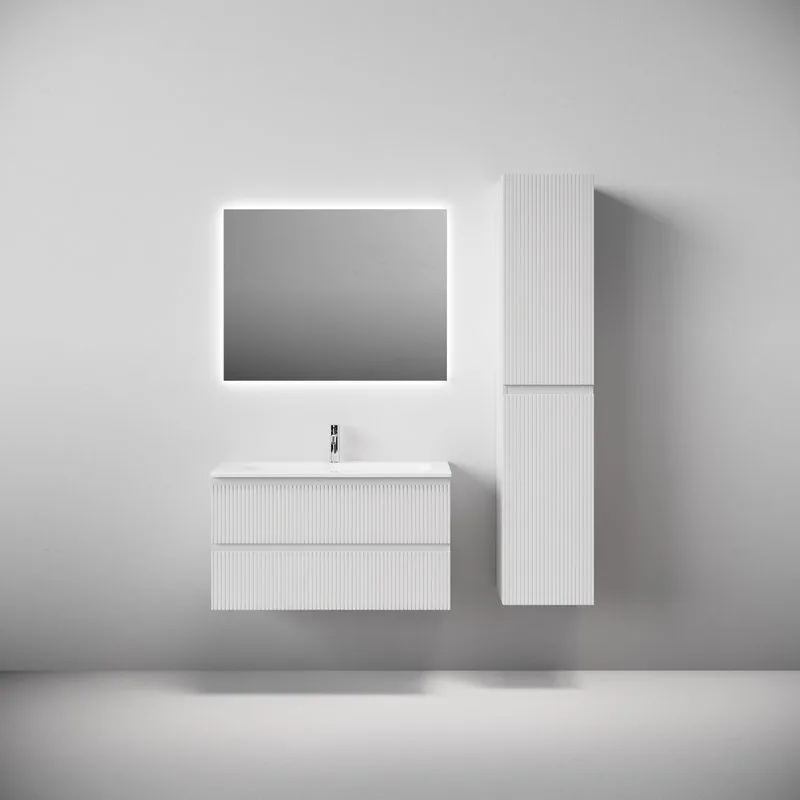 Тумба с раковиной Sancos Snob T 90 подвесная, bianco, раковина СN7019 Sancos — официальный сайт