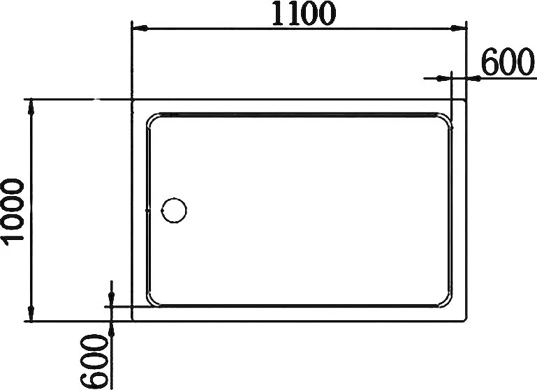 Поддон для душа Cezares Tray TRAY-A-AH-110/100-15-W 110x100, с сифоном Sancos — официальный сайт