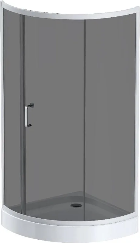 Душевой уголок AM.PM Like W83G-315-090CG64 90x90 профиль матовый хром, стекло тонированное Sancos — официальный сайт