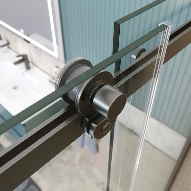 Душевой уголок BelBagno Soft Close-2 AH-1-150/90-C-GM профиль оружейная сталь Sancos — официальный сайт