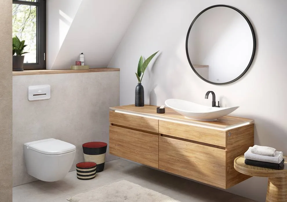 Накладная раковина Villeroy & Boch My Nature 4110 80R1 alpin CeramicPlus Sancos — официальный сайт