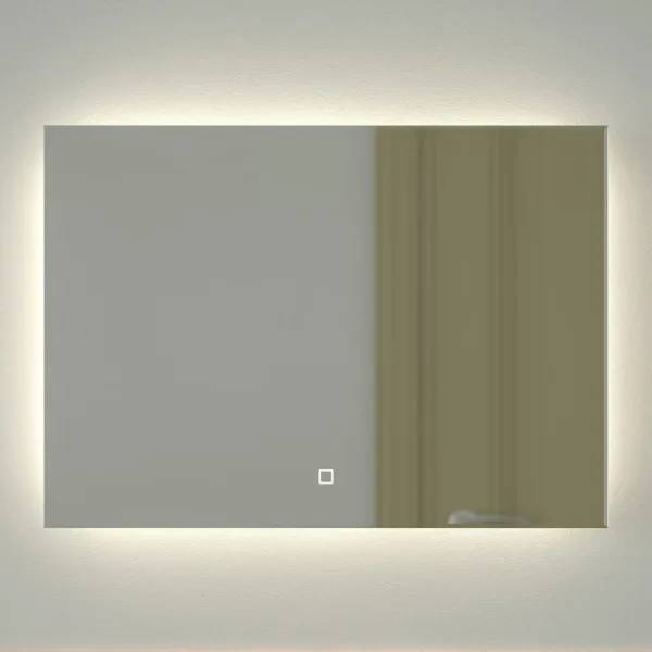 Зеркало Defesto Glow DF 2504SH 70х50 с LED-подсветкой, 4 500 K, сенсорный выключатель