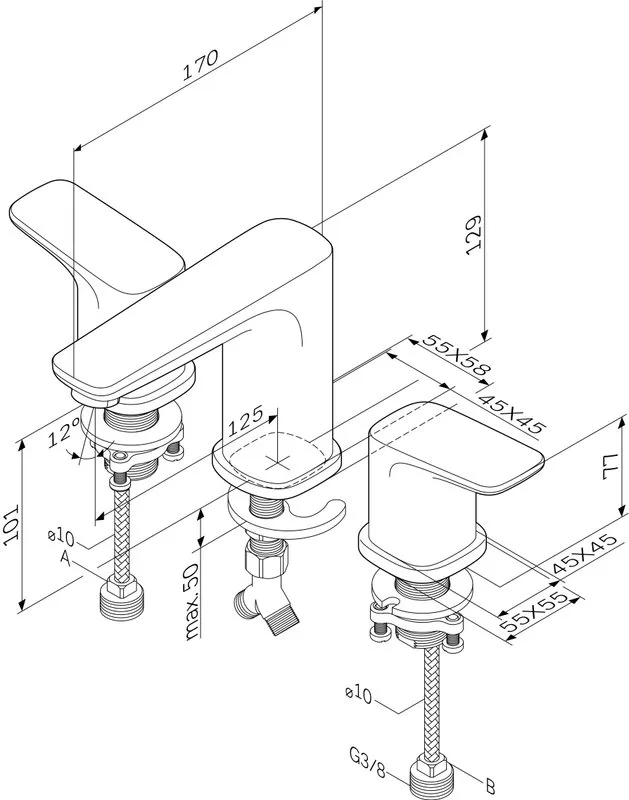 Смеситель для раковины AM.PM Spirit V2.0 F7008000 Sancos — официальный сайт