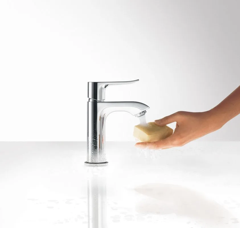 Смеситель для раковины Hansgrohe Metris 31088000 Sancos — официальный сайт
