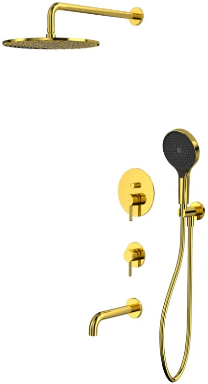 Душевой комплект WHITECROSS Y YSET07TOPGL, С ВНУТРЕННЕЙ ЧАСТЬЮ, золото Sancos — официальный сайт