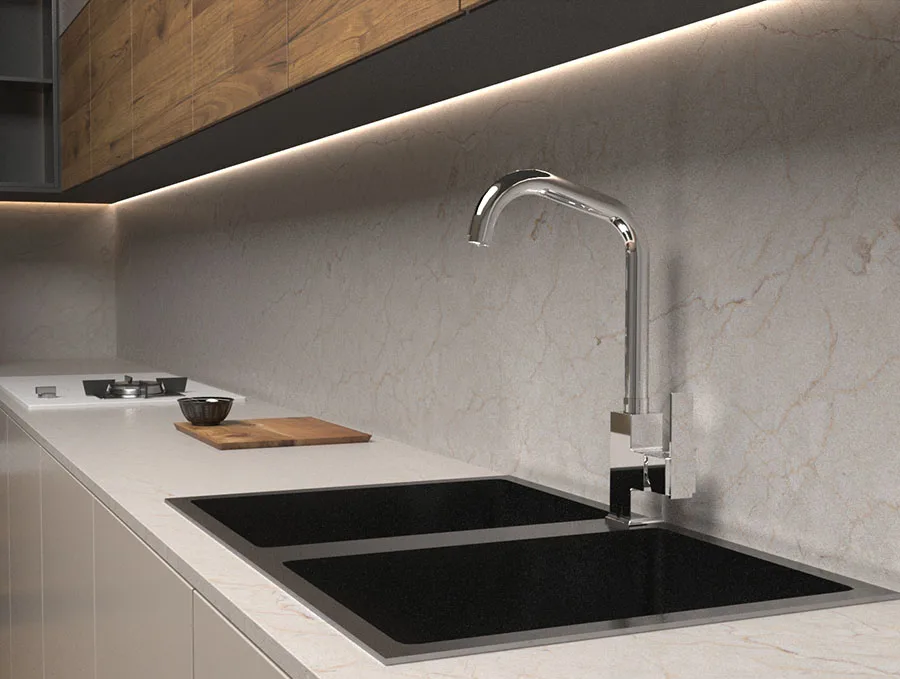 Смеситель для кухни Shouder Sharp 0380504, хром Sancos — официальный сайт