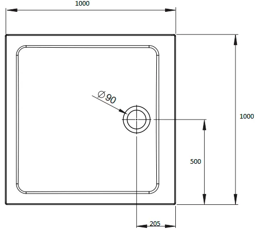 Поддон для душа Radaway Doros C Compact 100x100 Sancos — официальный сайт