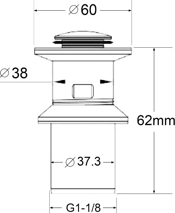 Донный клапан для раковины BelBagno BB-PCU-01-IN Sancos — официальный сайт