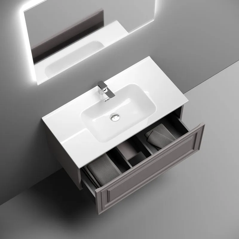 Тумба под раковину Sancos Very 90 подвесная Doha soft (пыльная роза), VR90SM Sancos — официальный сайт