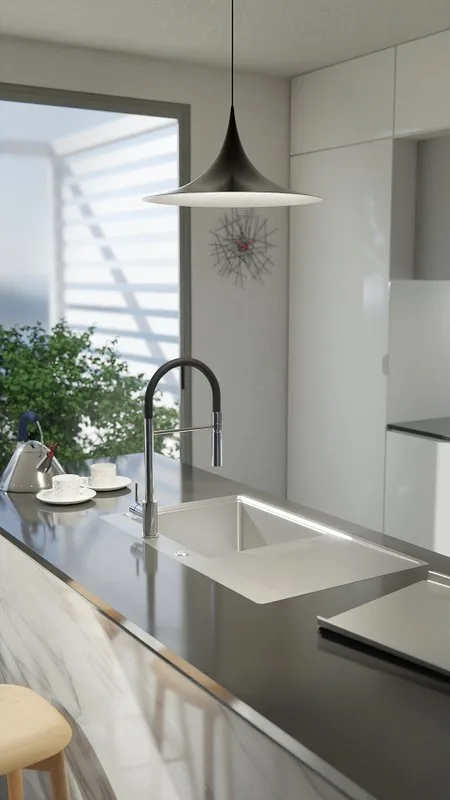 Смеситель для кухни Alveus Lyra-S 1132184 хром Sancos — официальный сайт
