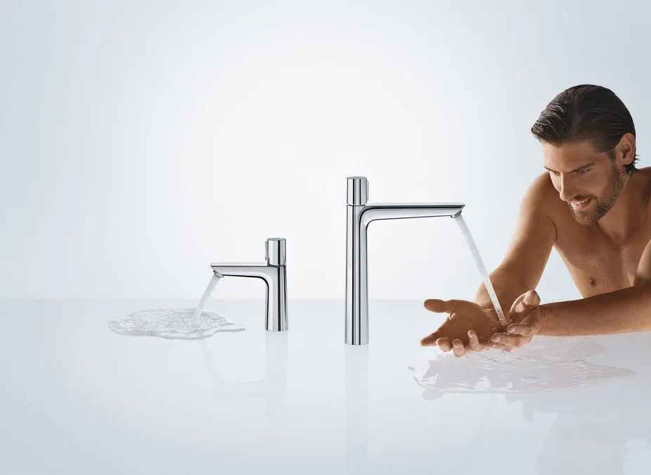 Смеситель для раковины Hansgrohe Talis Select E 71750000 с донным клапаном Sancos — официальный сайт