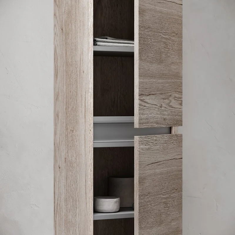 Шкаф-пенал для ванной Sancos Urban 35 см дуб галифакс натуральный Sancos — официальный сайт