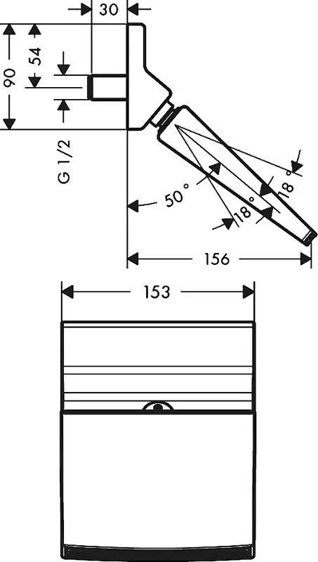 Верхний душ Hansgrohe Raindance Rainfall 150 1jet 26442000 Rainfall Sancos — официальный сайт