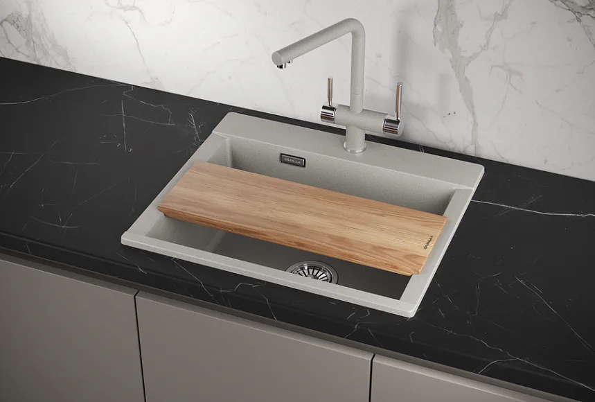 Мойка кухонная Granula Estetica 5804, базальт Sancos — официальный сайт