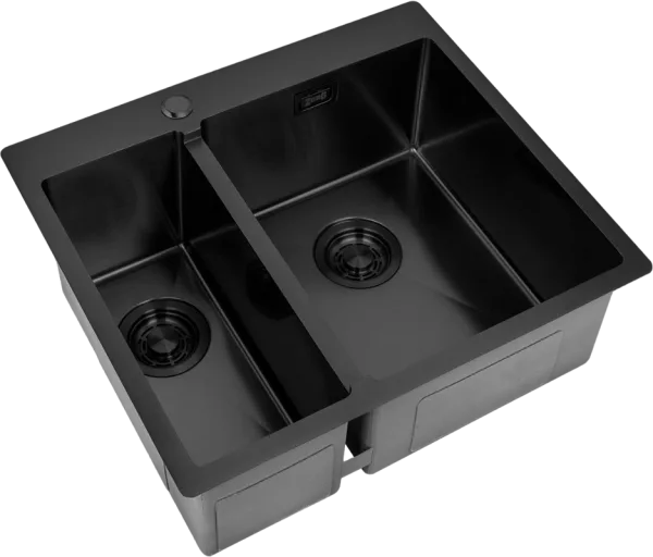 Мойка кухонная Zorg Light ZL R 590-2-510-R GRAFIT R, графит