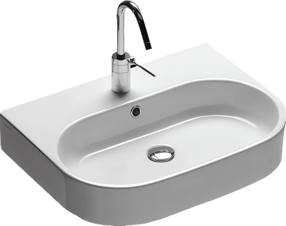 Раковина Hatria Area Y0UH01 60 см. белая Sancos — официальный сайт