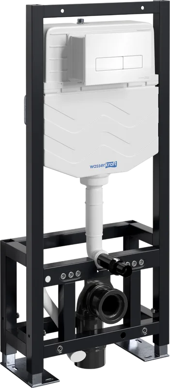 Система инсталляции для унитазов Wasserkraft Dill 61TLT.010.ME.WH03, с кнопкой смыва белой Sancos — официальный сайт