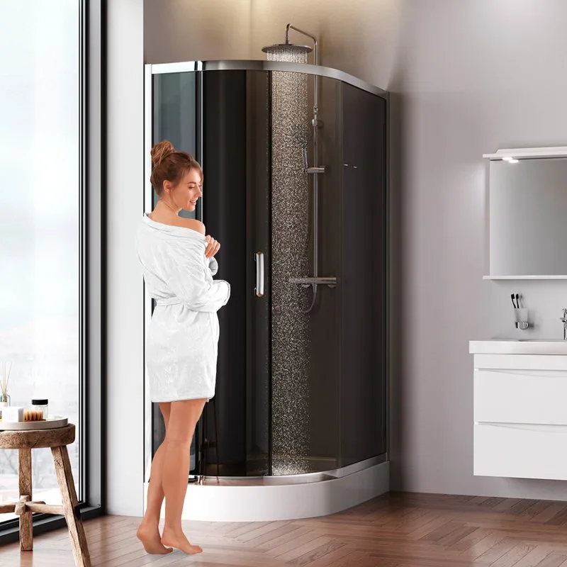 Душевой уголок AM.PM Like W83UG-302U120CG 120x80 профиль хром, стекло тонированное Sancos — официальный сайт