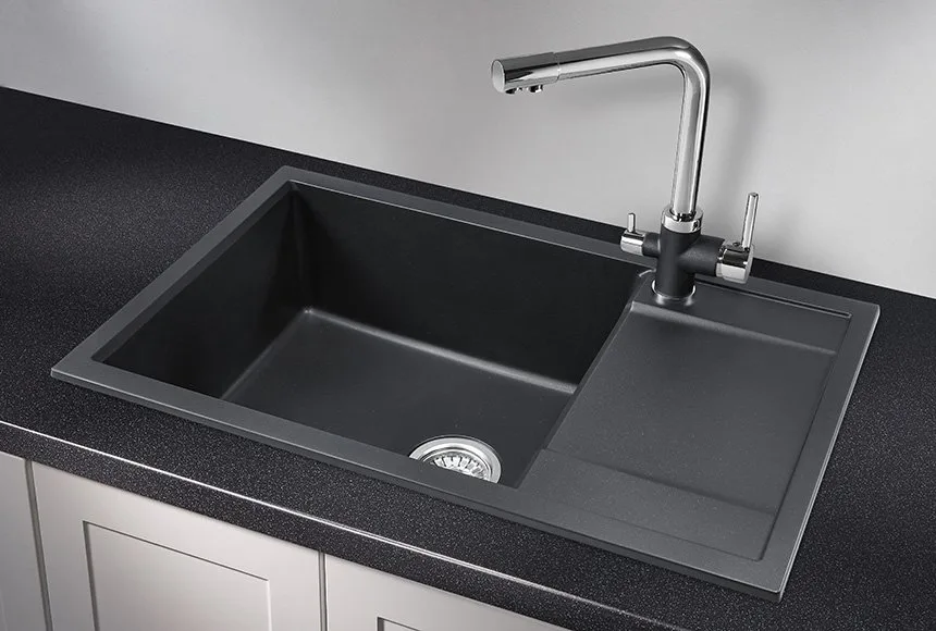 Мойка кухонная Granula 7805, шварц Sancos — официальный сайт