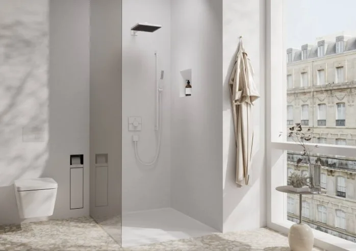 Крючок Hansgrohe AddStoris 41742700 матовый белый Sancos — официальный сайт