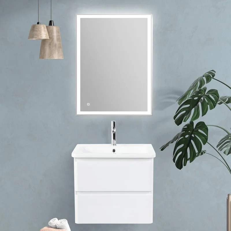 Тумба под раковину без столешницы BelBagno Albano-Cer 60 подвесная, bianco lucido Sancos — официальный сайт