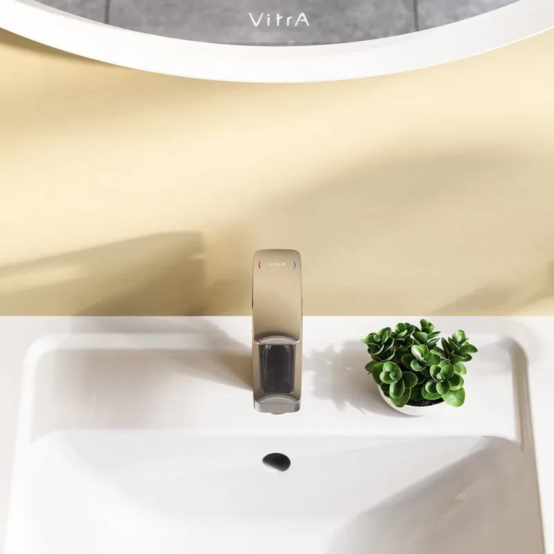 Смеситель для раковины VitrA Root Square A42731EXP, хром Sancos — официальный сайт
