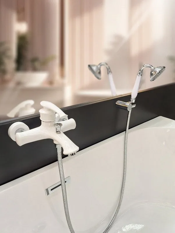 Смеситель для ванны с душем AltroBagno Beatrice 0206 Bi, белый Sancos — официальный сайт