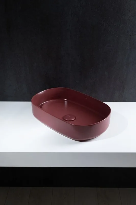 Накладная раковина Allen Brau Fantasy Oval 55x36, бордо Sancos — официальный сайт