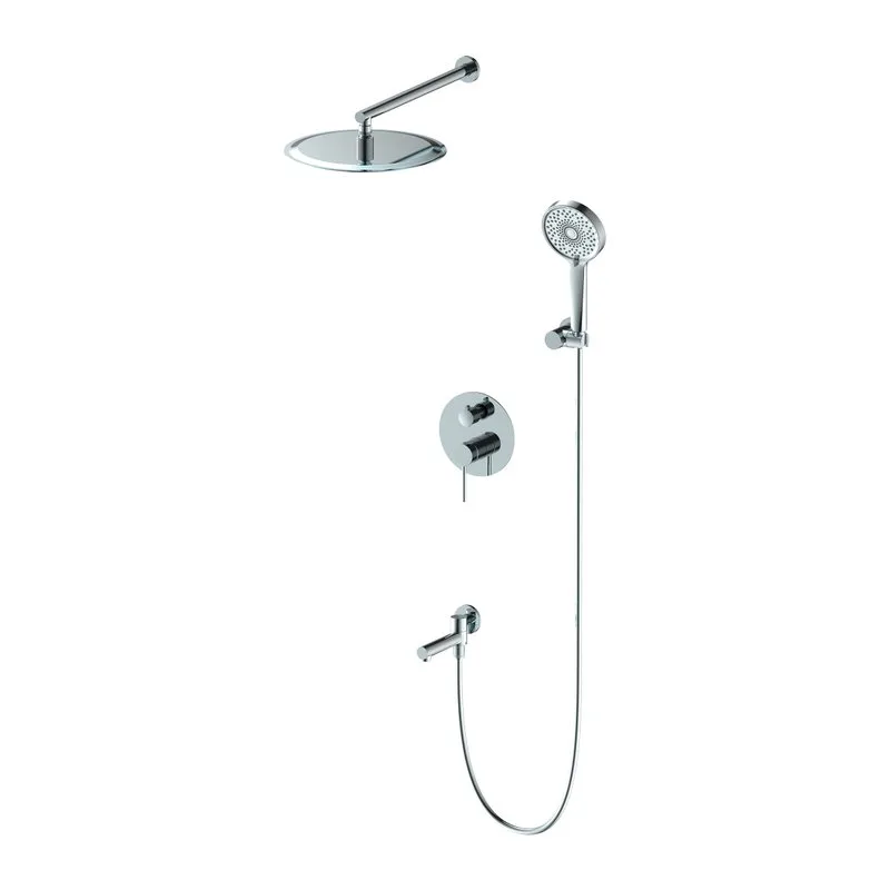 Душевой комплект Oliveeka Y OL-939017-CR С ВНУТРЕННЕЙ ЧАСТЬЮ, хром Sancos — официальный сайт