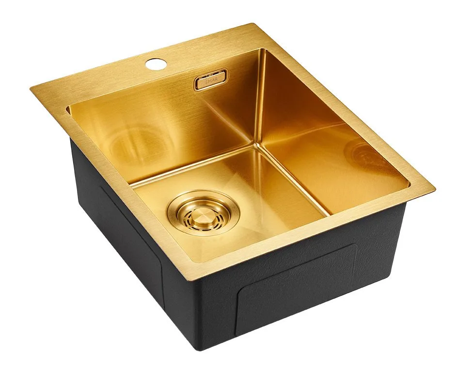 Мойка кухонная Emar PVD A EMB-128A PVD Nano Golden Sancos — официальный сайт