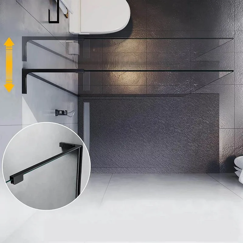 Душевая перегородка Veconi Korato KR77B-120-01-C8 120 см, профиль матовый черный Sancos — официальный сайт