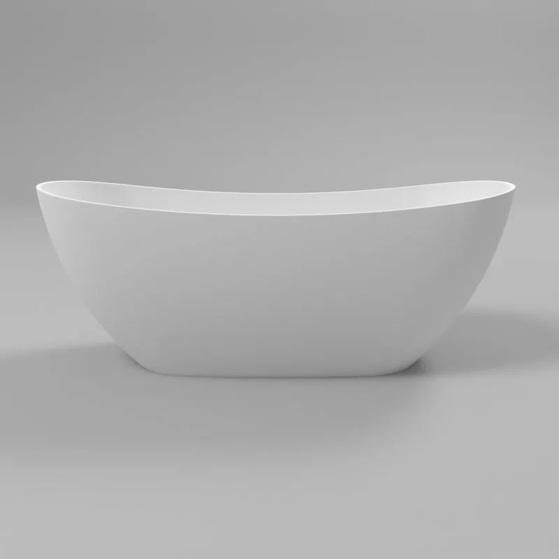Ванна из искусственного камня WHITECROSS Onyx C 160x75 см, отдельностоящая, матовая белая, овальная, Sancos — официальный сайт