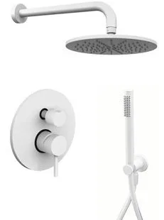 Душевой комплект Paffoni Light KITLIG018BO, С ВНУТРЕННЕЙ ЧАСТЬЮ, белый матовый Sancos — официальный сайт
