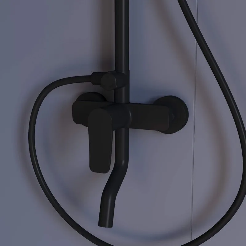 Душевая стойка RGW Shower Panels SP-25B, матовый черный Sancos — официальный сайт
