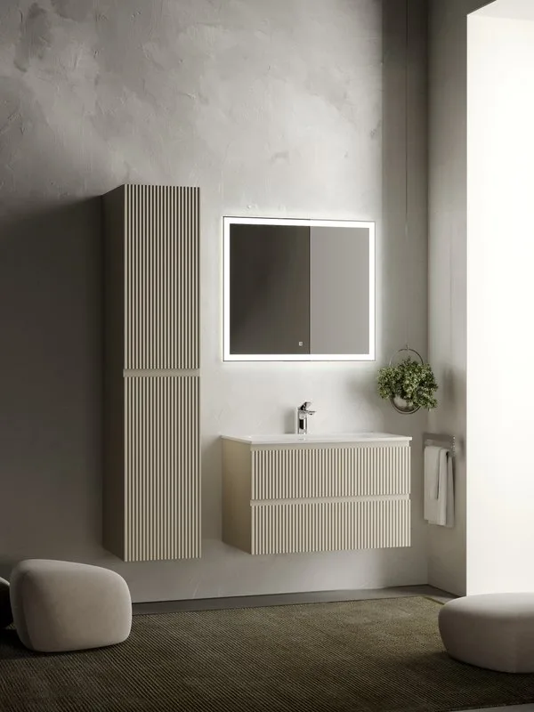 Тумба под раковину Sancos Snob R 80 подвесная Beige soft (капучино), SNR80CE Sancos — официальный сайт