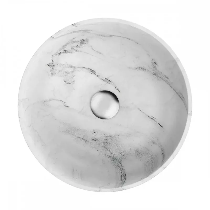 Накладная раковина Omoikiri Hitomi 41 WH Marble Sancos — официальный сайт
