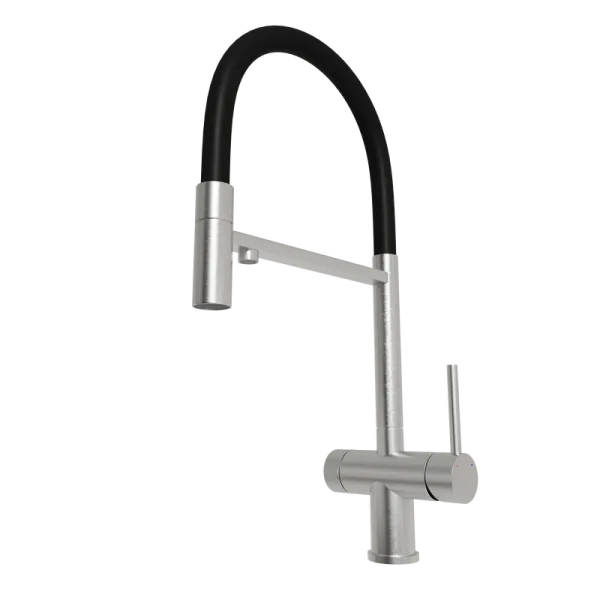 Смеситель для кухни Emar Steel ЕС - 7024 Satin Sancos — Оригинал