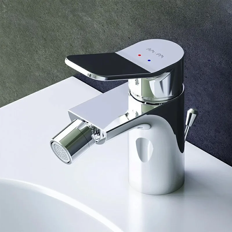 Смеситель для биде AM.PM X-Joy F85A83100 с донным клапаном, хром Sancos — официальный сайт