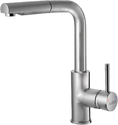 Смеситель для кухни Alveus Siros 1132901 брашированная сталь Sancos — официальный сайт