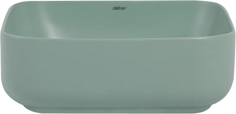 Накладная раковина Abber Rechteck AC2211MCG матовая светло-зеленая Sancos — официальный сайт