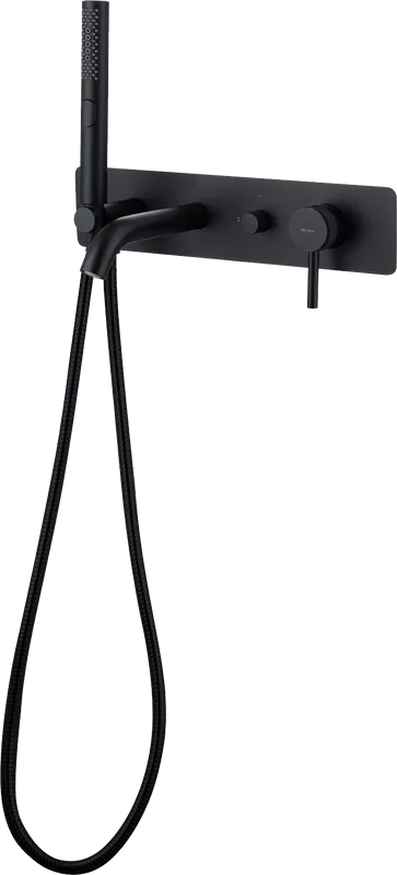 Встраиваемый смеситель для ванны Allen Brau Priority 5.31006-31 С ВНУТРЕННЕЙ ЧАСТЬЮ, чёрный матовый Sancos — официальный сайт