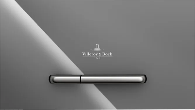 Кнопка смыва Villeroy & Boch Viconnect 922160RA серая глянцевая Sancos — официальный сайт